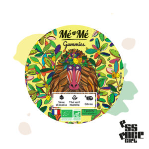 Gomme d’acacia bio à macher au citron. Bonbons alternatif. Super-aliment.