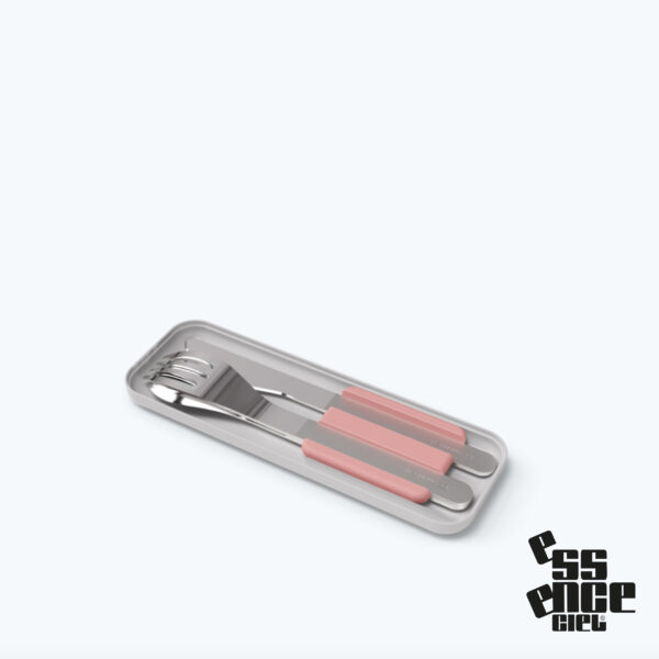 Couverts nomades en acier inoxydable.